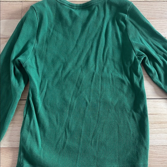 Maeve Forest Green Long Sleeve Tee size S - Picture 9 of 9